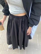 Ruffles Details Maxi Skirt